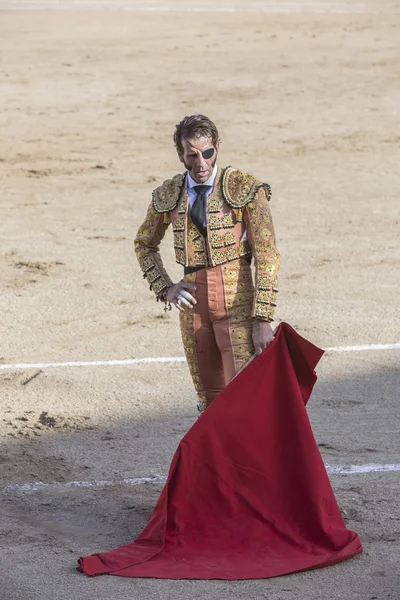 The Spanish Bullfighter Juan jose Padilla bullfighting with the