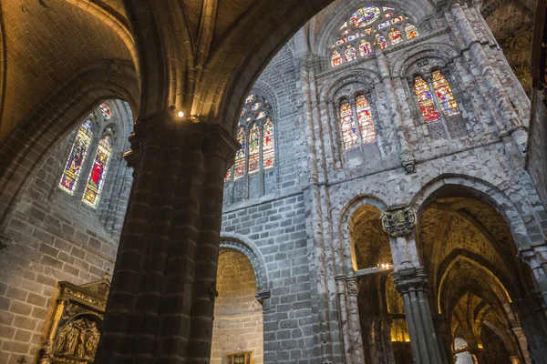 Inside view of Gothic Archs with arabesque of the Cathedral in A