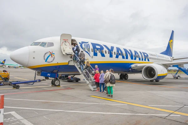 Passengers boarding