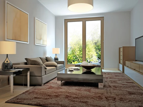 Bright living room modern style