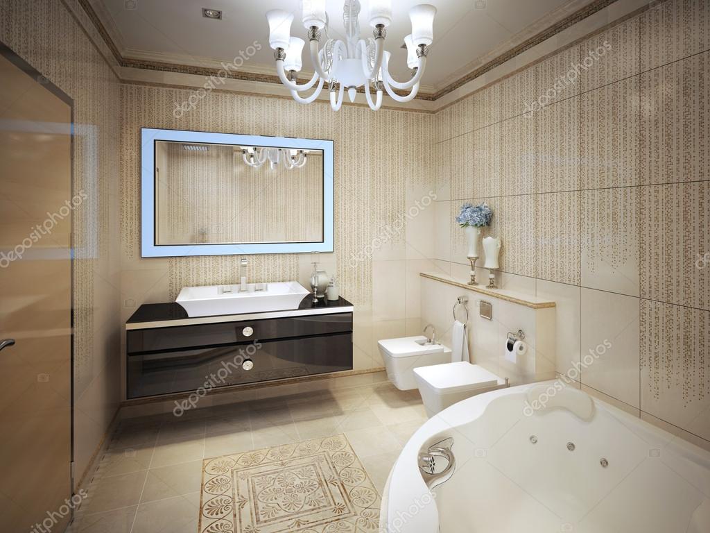 Badrum med jacuzzi och mosaik — stockfotografi © mrhamster #1054889