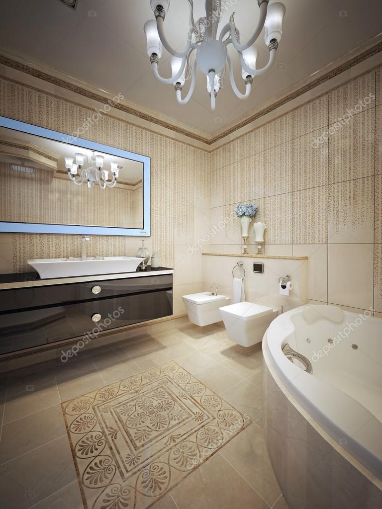 Badrum med jacuzzi och mosaik — stockfotografi © mrhamster #1054889