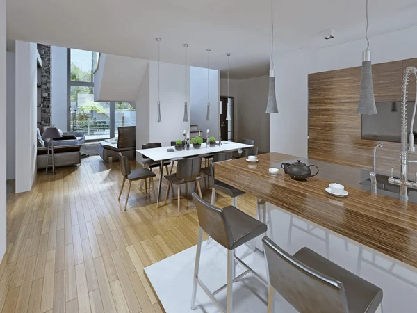 Kitchen with dining area