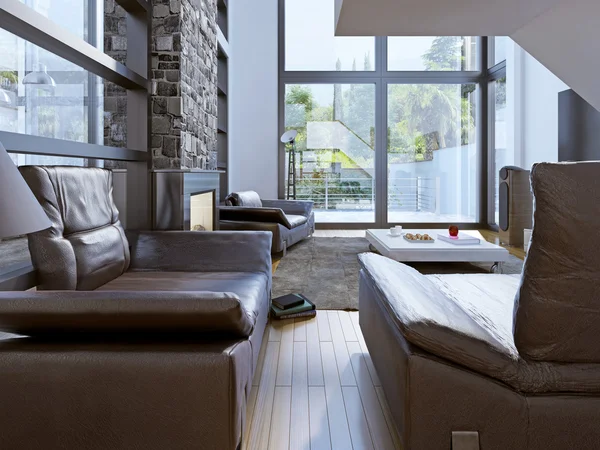 Design of high-tech lounge room