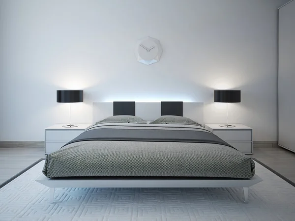 Modern bedroom with advanced lighting furniture