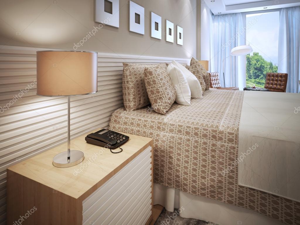 Camera da letto beige e marrone: arredamento camera da letto tende ...
