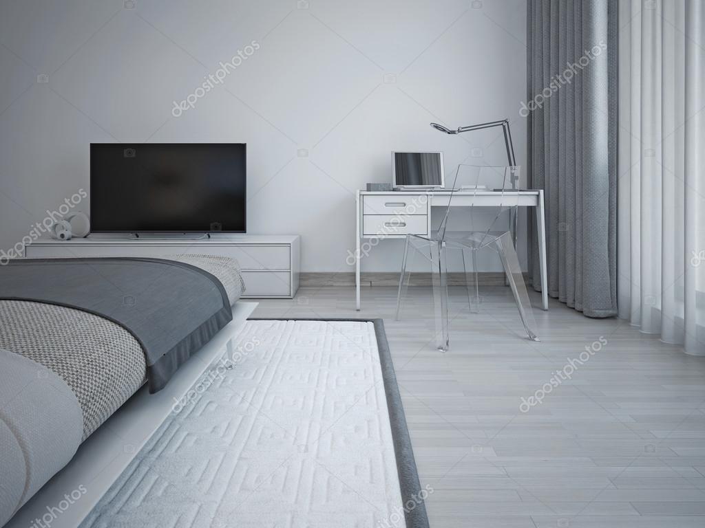 Sovrum inredning i minimalistisk stil — stockfotografi © kuprin33 ...