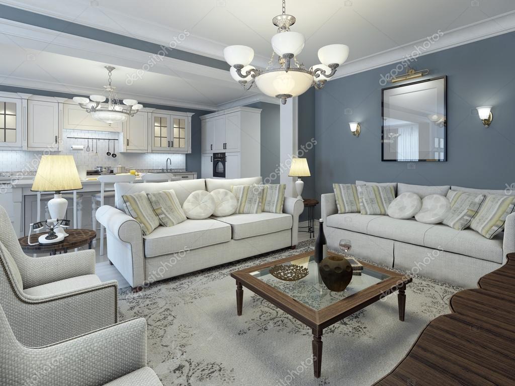 Lounge kamer mediterrane stijl — stockfoto © kuprin33 #83414962