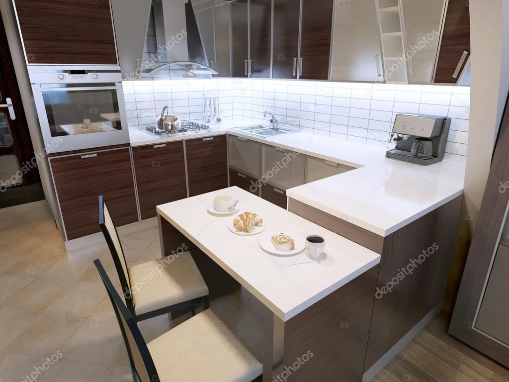 Moderne zebrano keukenontwerp — stockfoto © kuprin33 #83419122