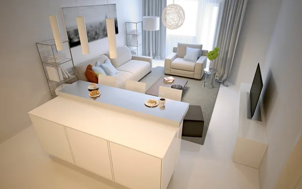 Living room studio modern style