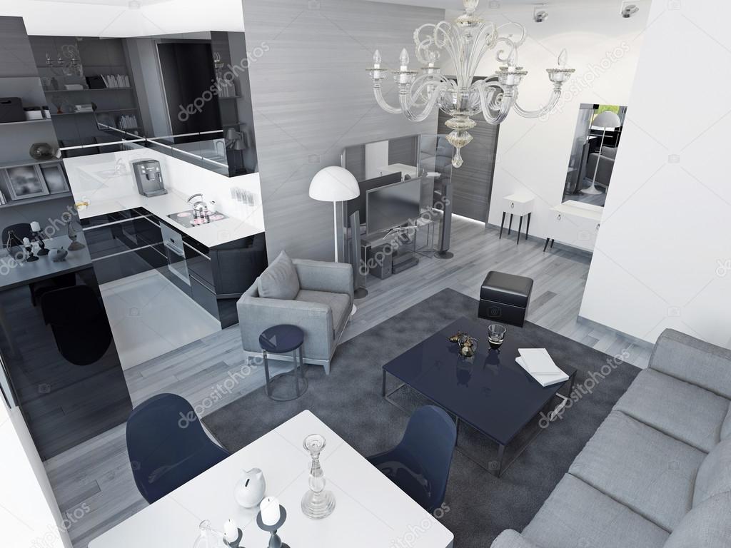 Art deco studioappartementen — stockfoto © kuprin33 #83426754