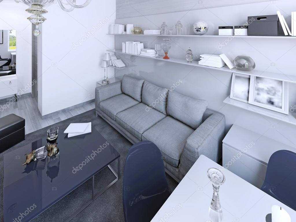 Vita vardagsrum modern stil — stockfotografi © kuprin33 #83426842