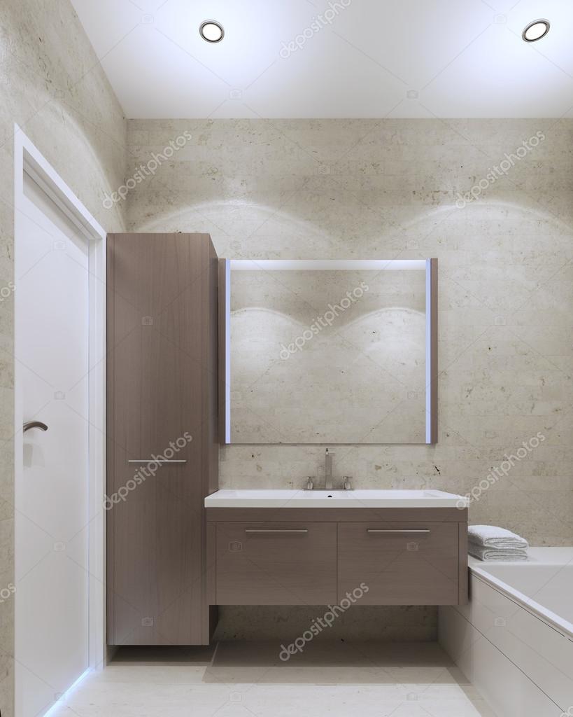 Minimalistische badkamer interieur — stockfoto © kuprin33 #83430762