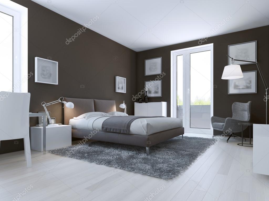 Hedendaagse slaapkamer ontwerp — stockfoto © kuprin33 #83430772