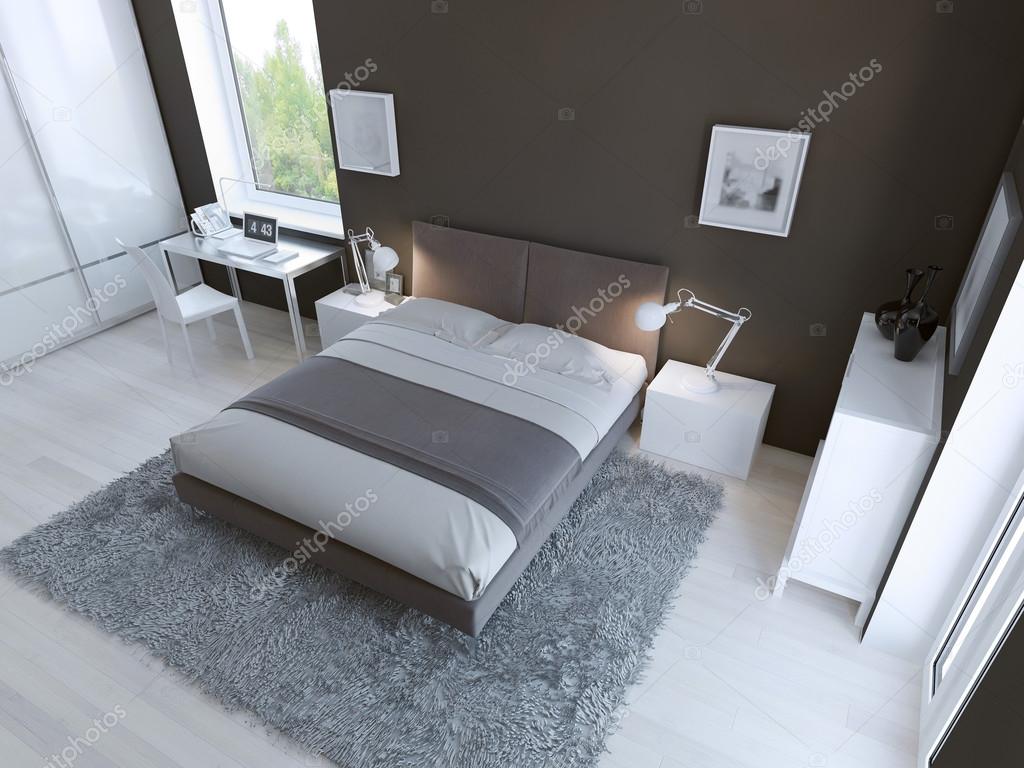 High tech slaapkamer interieur — stockfoto © kuprin33 #83430882