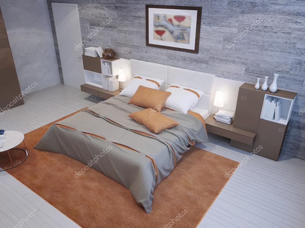 Ruime slaapkamer interieur — stockfoto © kuprin33 #83431340