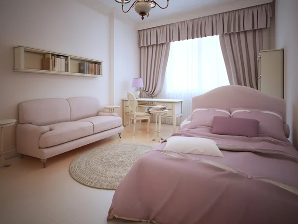Romantic bedroom for teenager girl