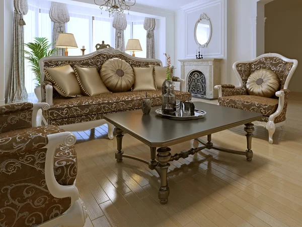 Elegant lounge room in private house