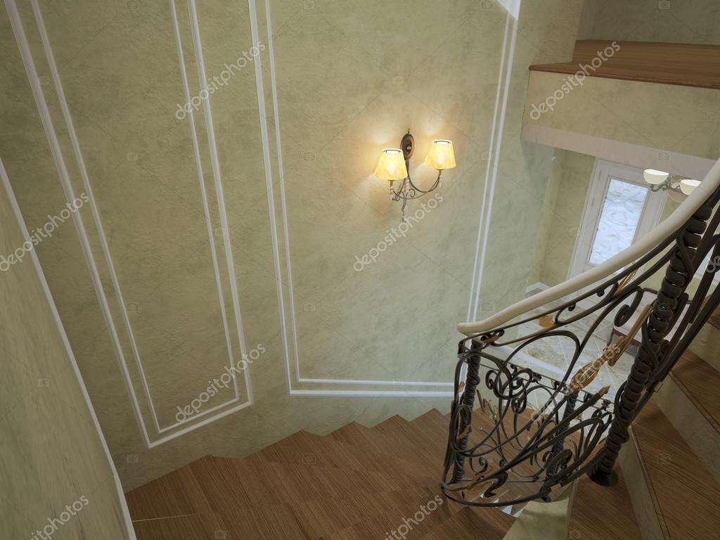 Spiraltrappa i lyx hus — stockfotografi © kuprin33 #87650788