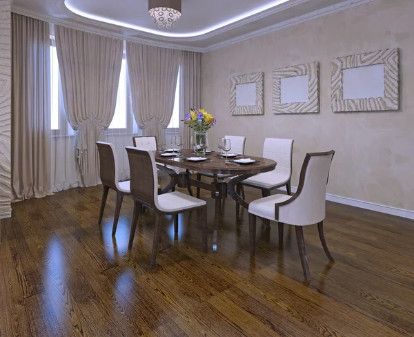 Dining room in modern style