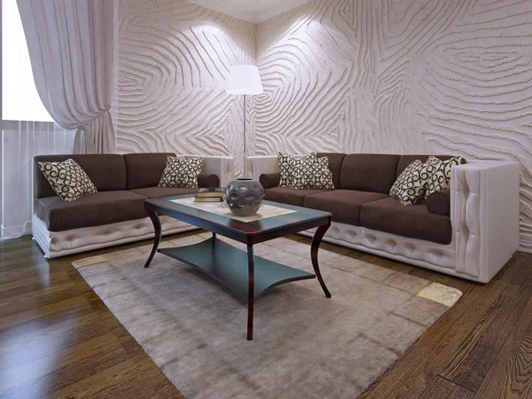 Elegant living room furniture set.