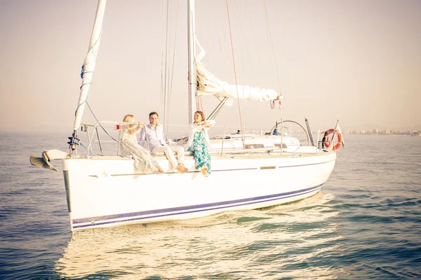 People partying on boat