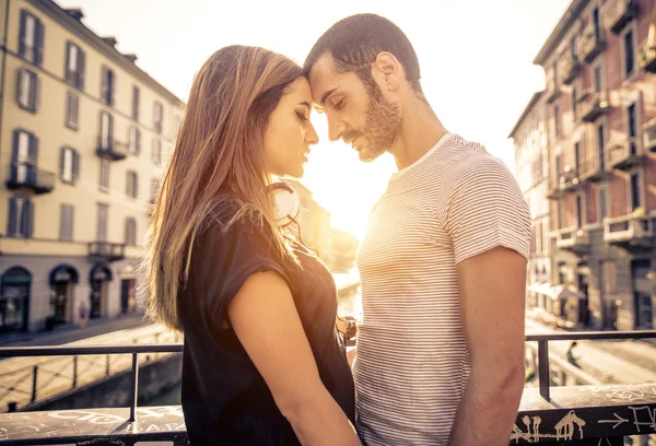 Couple kissing each other