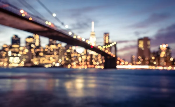New York city blurred image