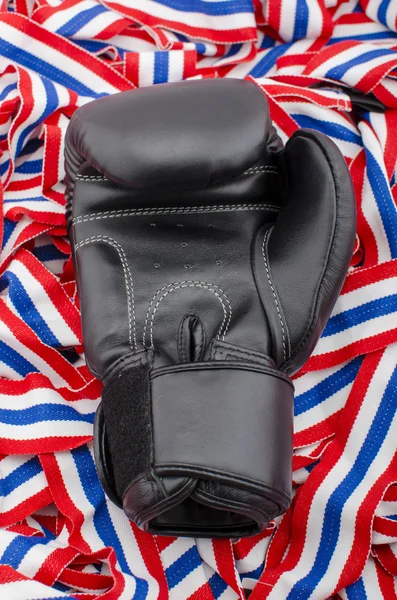 Black boxing gloves