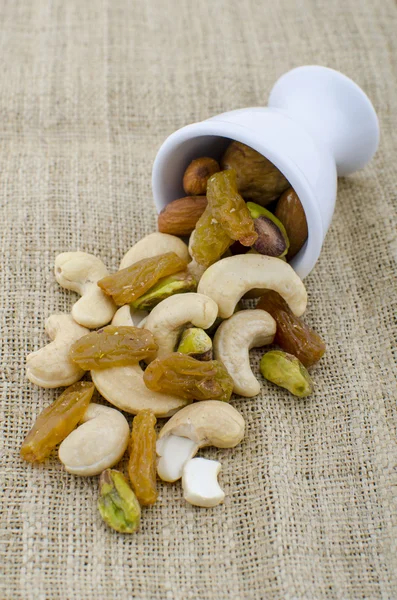 Mix nuts and dry fruits