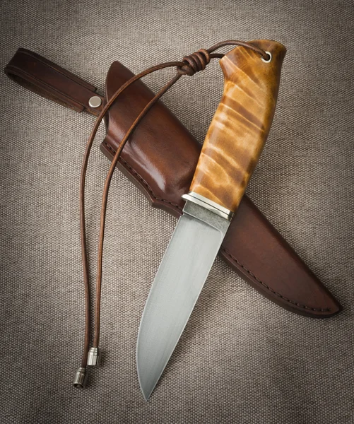 Hunting knife with scabbard