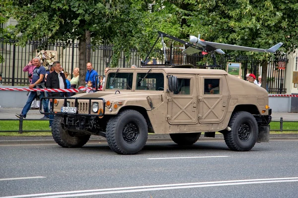 Polish combat vehicle during the feast of the Polish Army in Warsaw