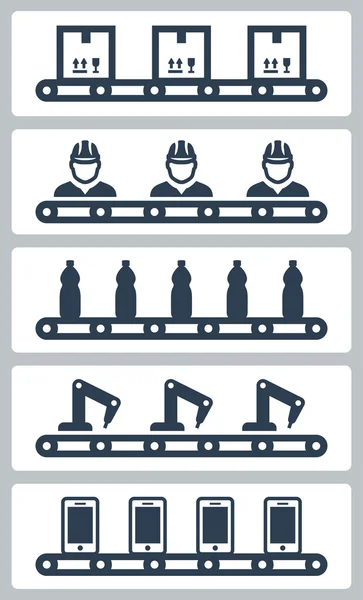 Conveyor belt silhoettes