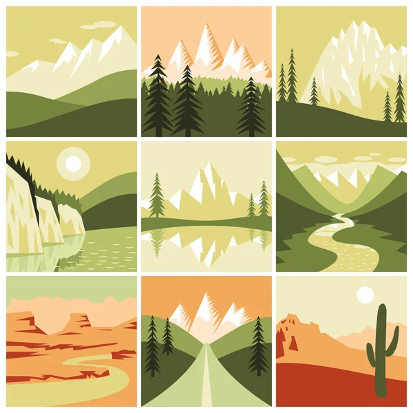 Nature Mountain Icons