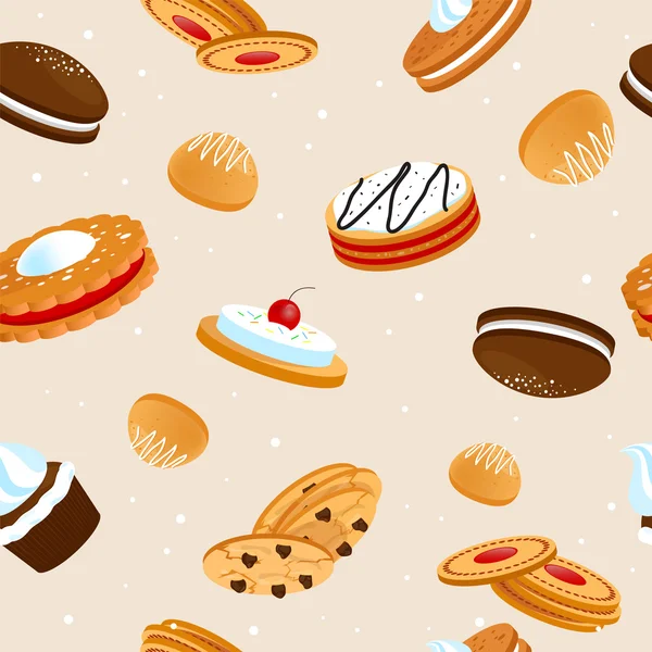 Cookies seamless pattern