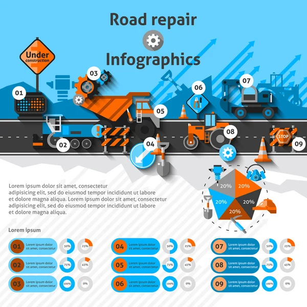 Road Repair Infographics