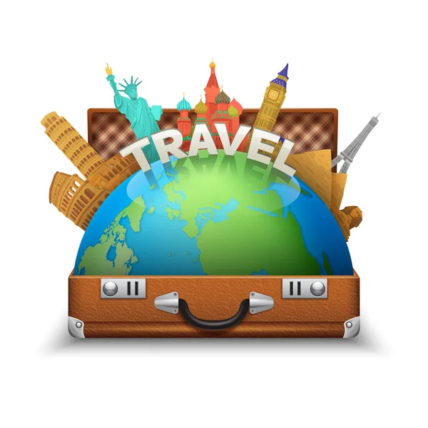 Tourist Suitcase Illustration