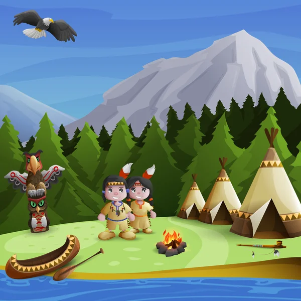 Native American Background Concept