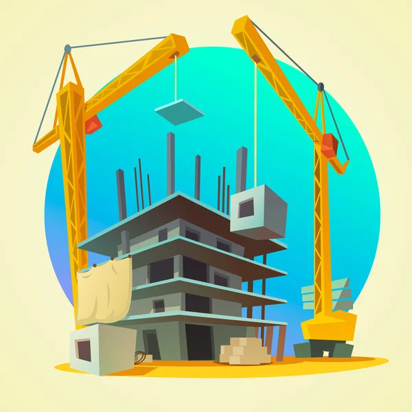 Construction concept cartoon