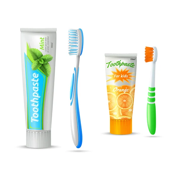 Toothpaste And Toothbrush For Kids And Adults