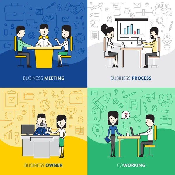 Business People  Square Design Concept