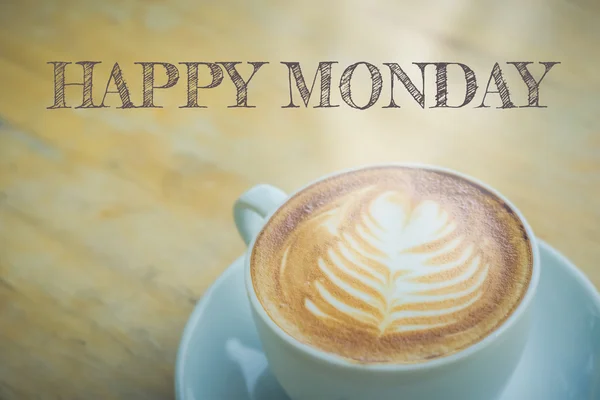 Happy Monday with coffee cup