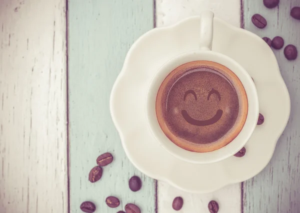 Coffee cup on table