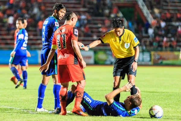 SISAKET THAILAND-JUNE 21: Unidentified player of Royal Thai Navy