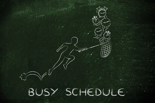 Concept of busy schedule