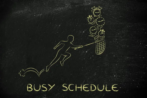 Concept of busy schedule