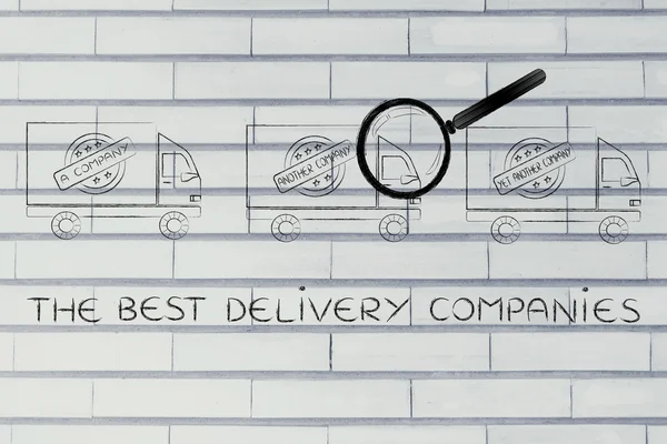 Concept of the best delivery companies