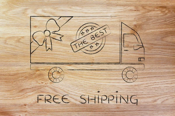 Concept of free shipping