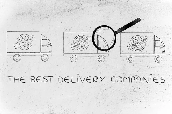 Concept of the best delivery companies