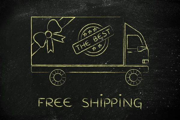 Concept of free shipping